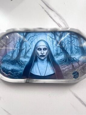 The Nun Resin Tray Handmade Halloween Home Decor | Horror Collectible Gift